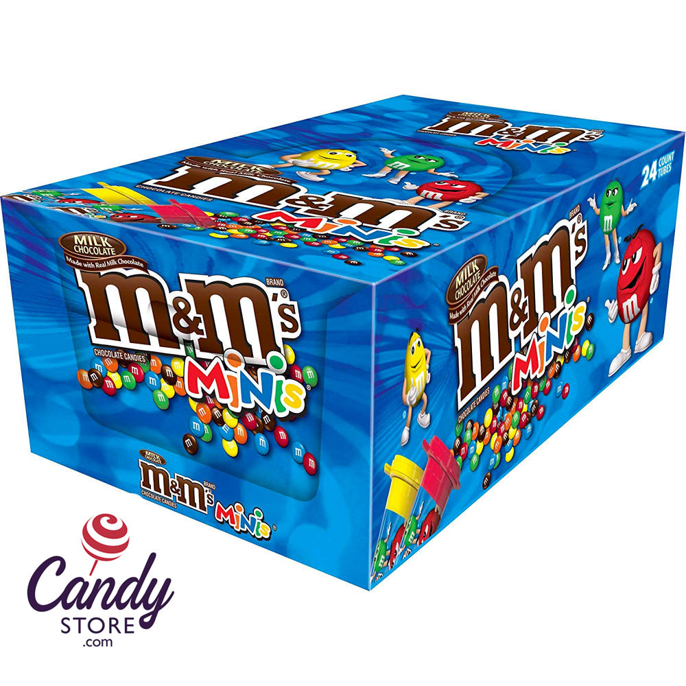 M&M's Mini Tubes Milk Chocolate - 24ct CandyStore.com