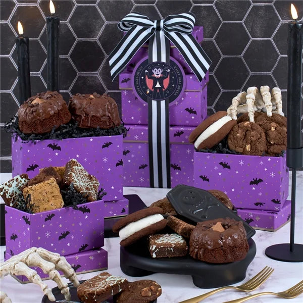 Halloween Seasonal Baked Goods Gift Tower