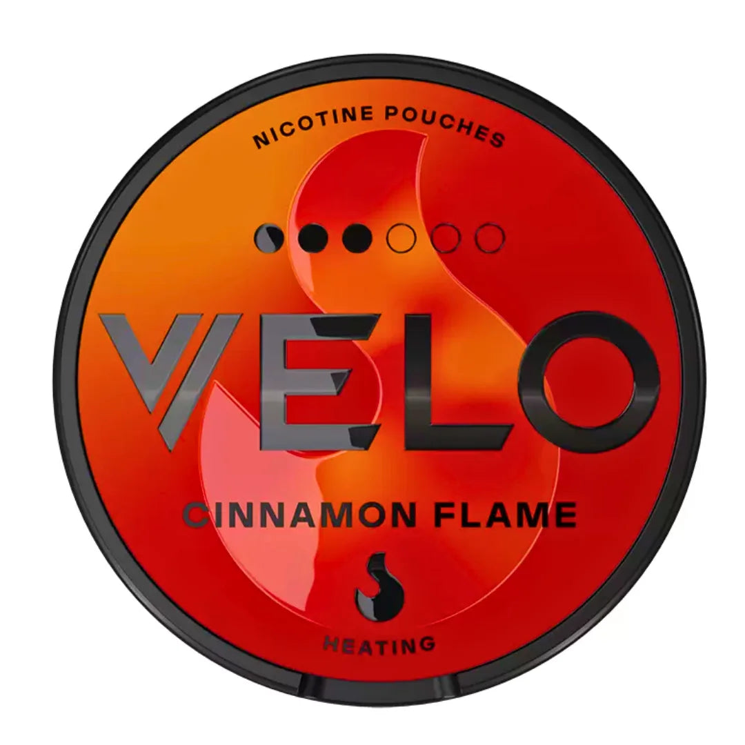 VELO CINNAMON FLAME STRONG NICOTINE POUCHES- 10MG