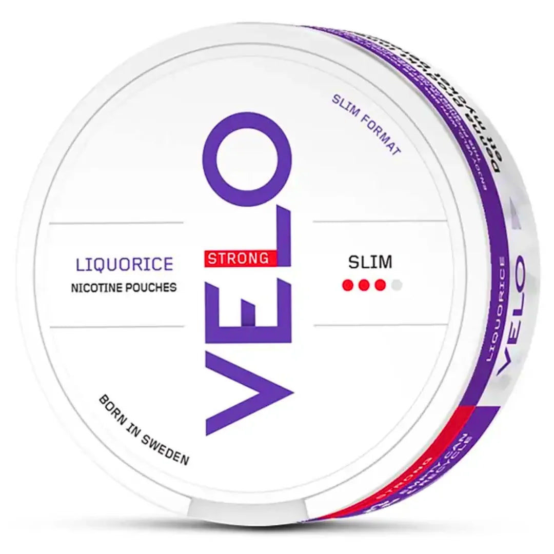 VELO LIQUORICE SLIM STRONG Nicotine Pouches - 10mg