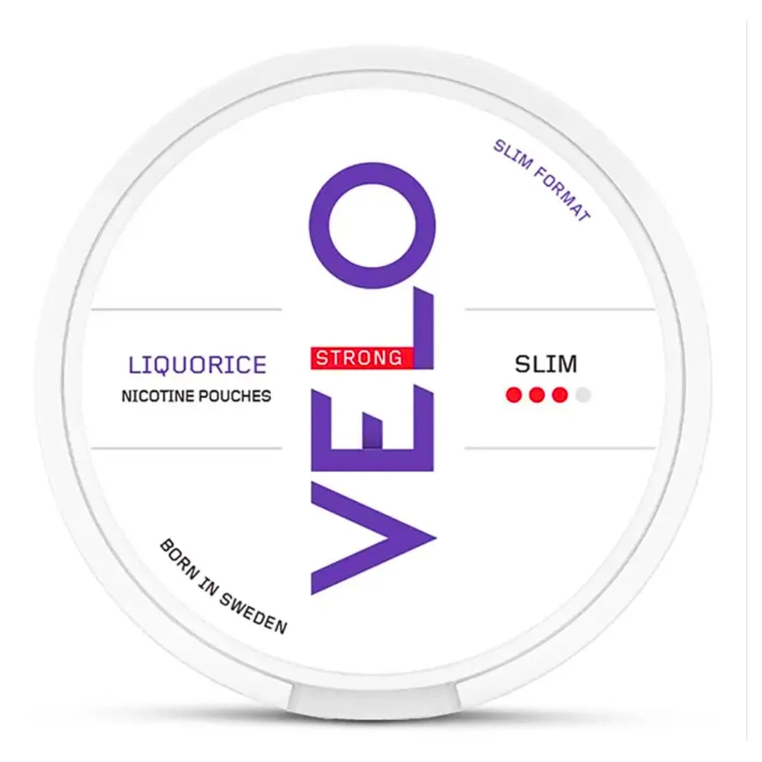 VELO LIQUORICE SLIM STRONG Nicotine Pouches - 10mg