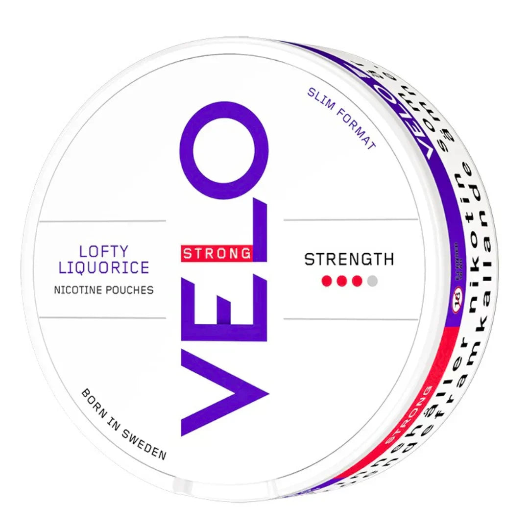 Lofty Liquorice Slim 10mg Strong Nicotine Pouches By VELO