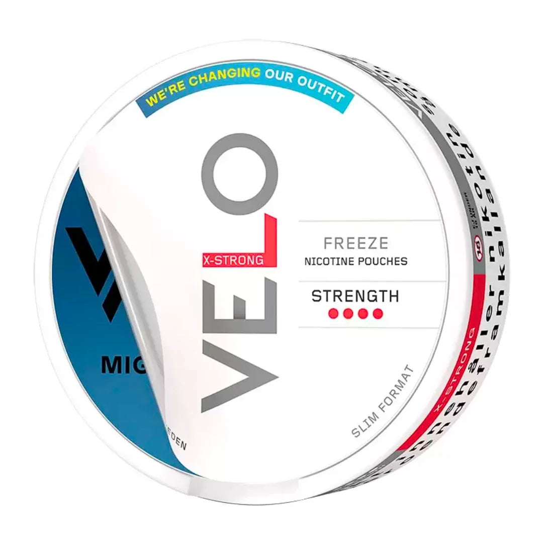 VELO MIGHTY PEPPERMINT X-STRONG SLIM NICOTINE POUCHES