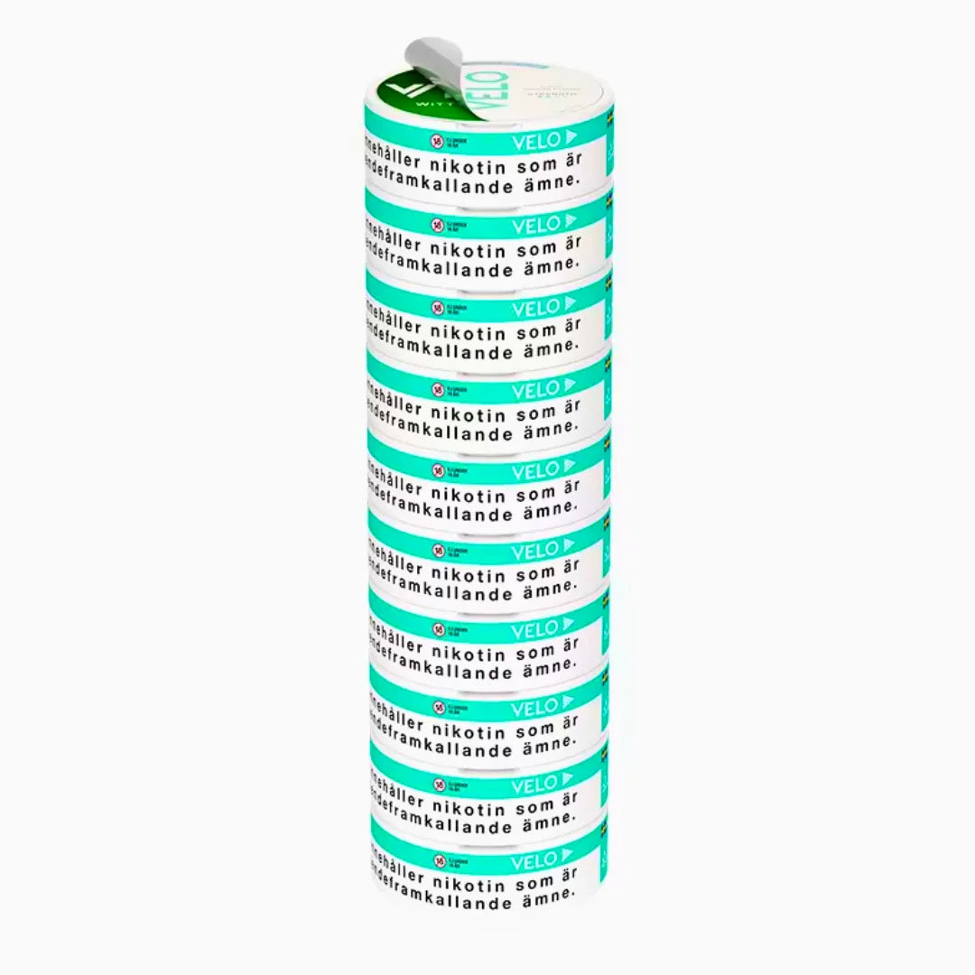 VELO WITTY SPEARMINT SLIM NICOTINE POUCHES- 6MG