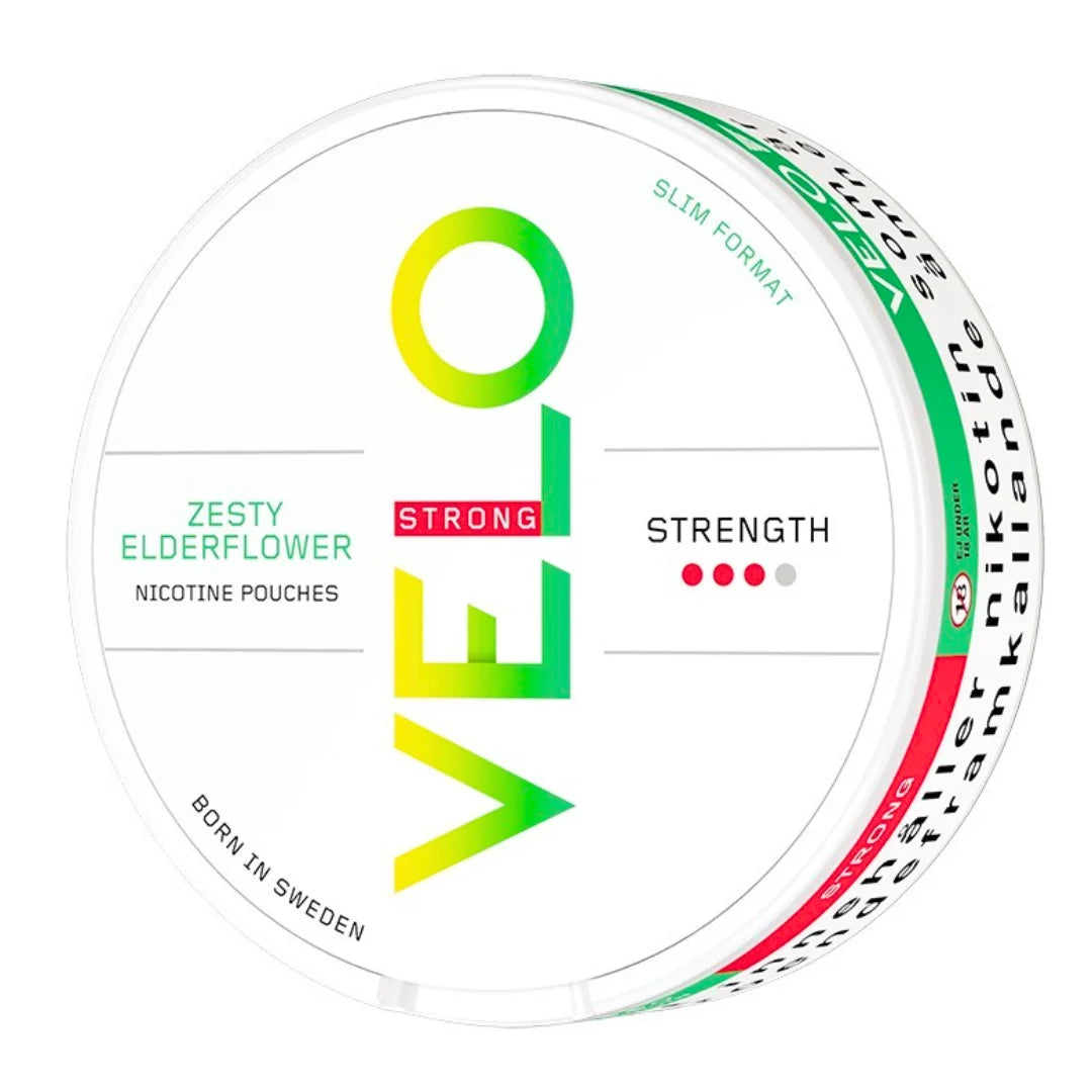 Zesty Elderflower Strong Slim 10mg Nicotine Pouches By VELO