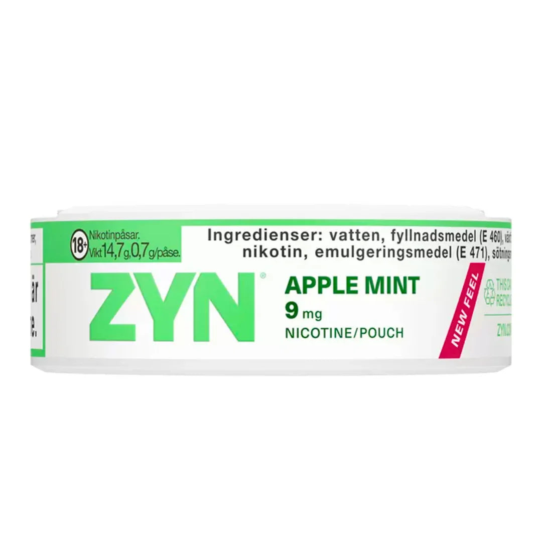 ZYN Slim Apple Mint 9mg Nicotine Pouches