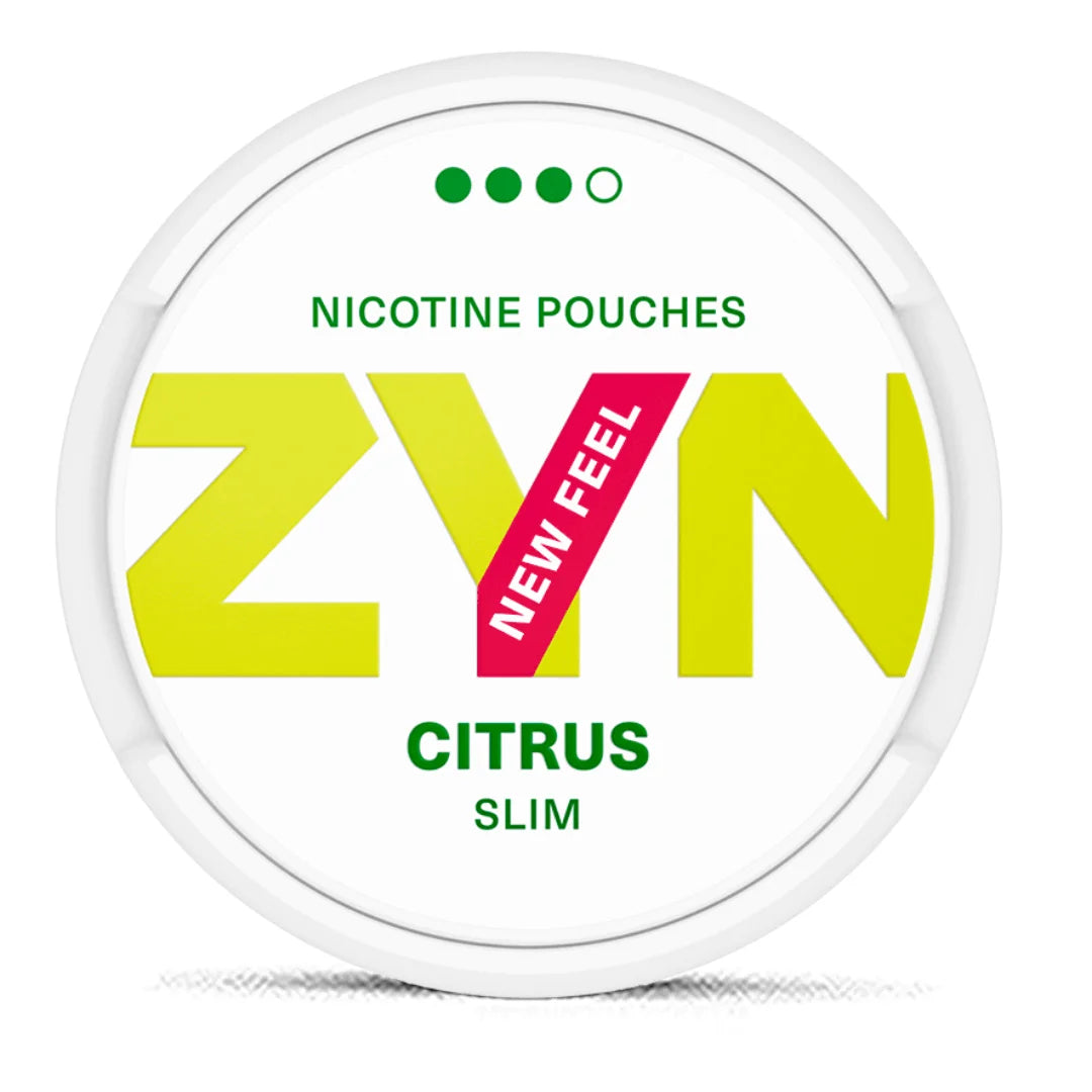 ZYN Slim Citrus Strong 9mg Nicotine Pouches