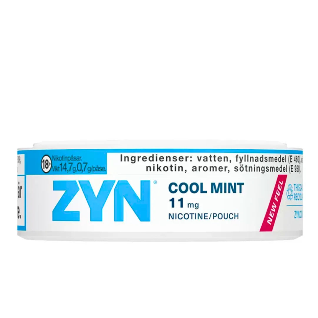 ZYN Cool Mint Extra Strong Slim 11mg Nicotine Pouches