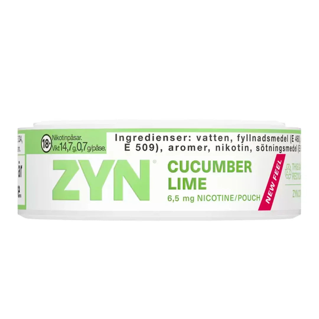 ZYN Slim Cucumber Lime 6.5mg Nicotine Pouches