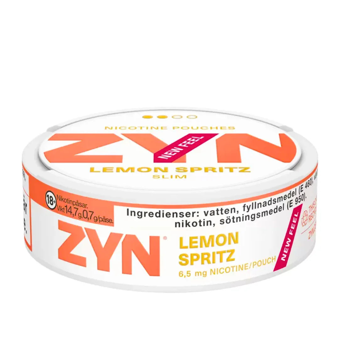 ZYN Lemon Spritz Slim 6.5mg Nicotine Pouches