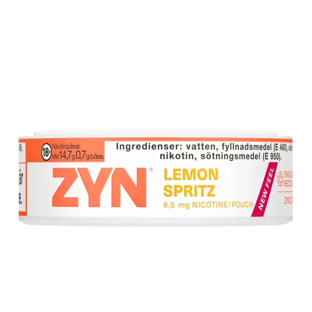 ZYN Lemon Spritz Slim 6.5mg Nicotine Pouches