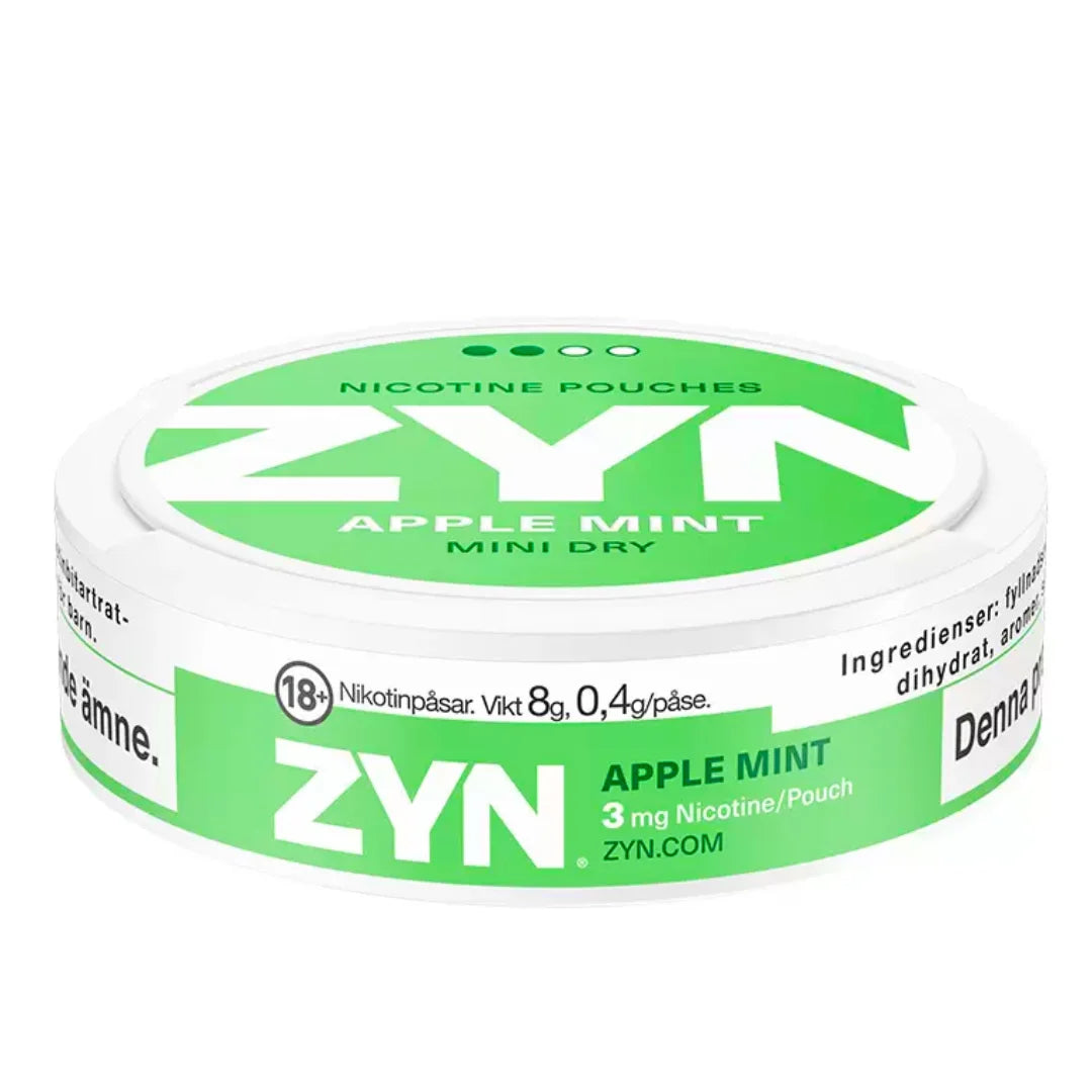 Zyn Apple Mint 3mg Mini Dry Nicotine Pouches